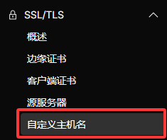 自定义主机名入口